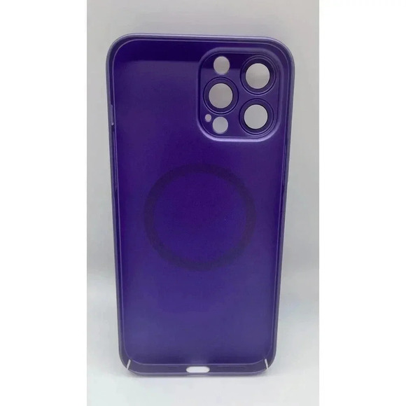 Magnetic Case For iPhone 14 Plus 13‎ Pro Max 6.7” Camera Lens Protection Purple - Picture 2 of 5